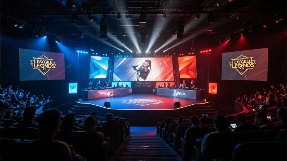 英雄联盟赛事直播画面